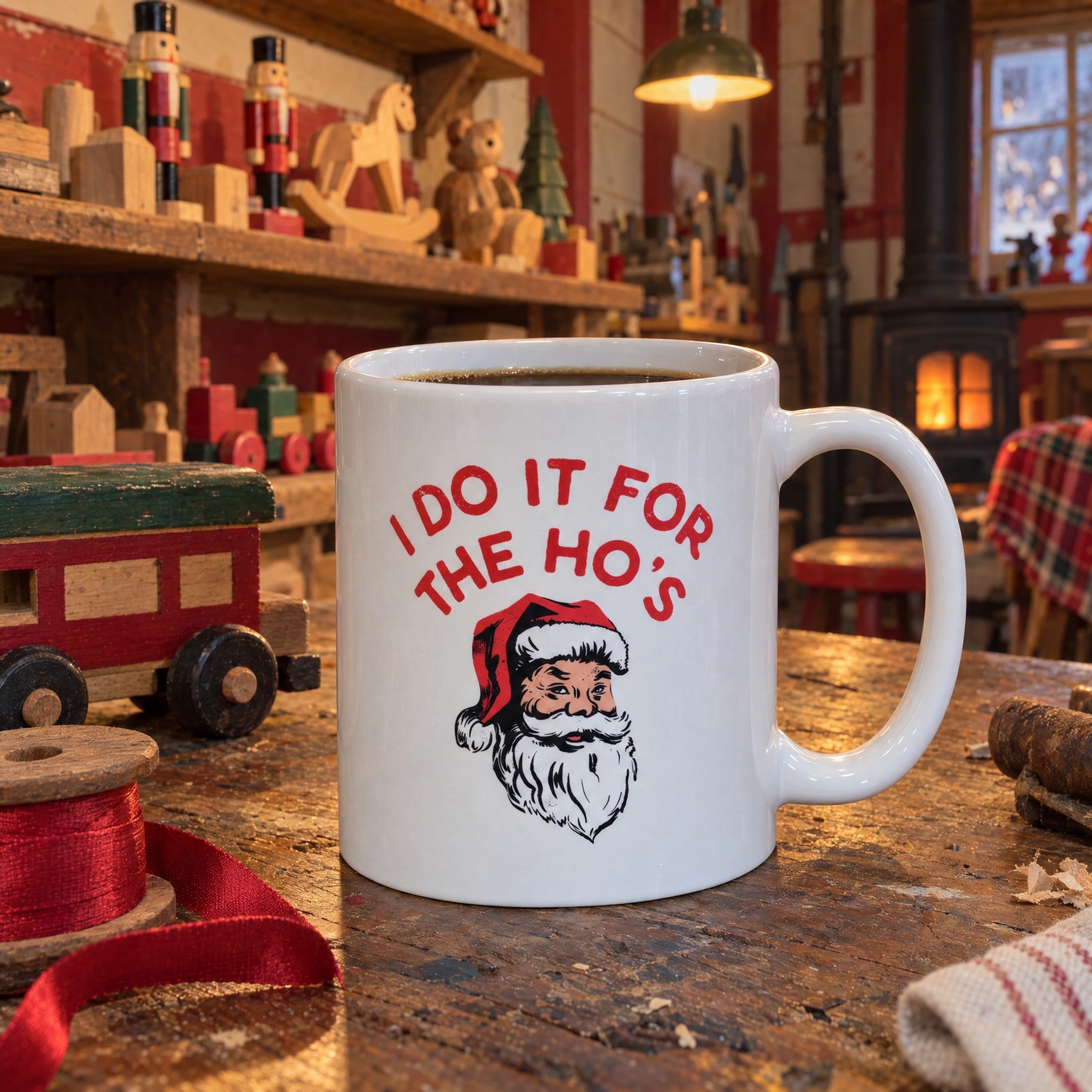 I Do it For The Ho's - Ceramic Coffee Mug