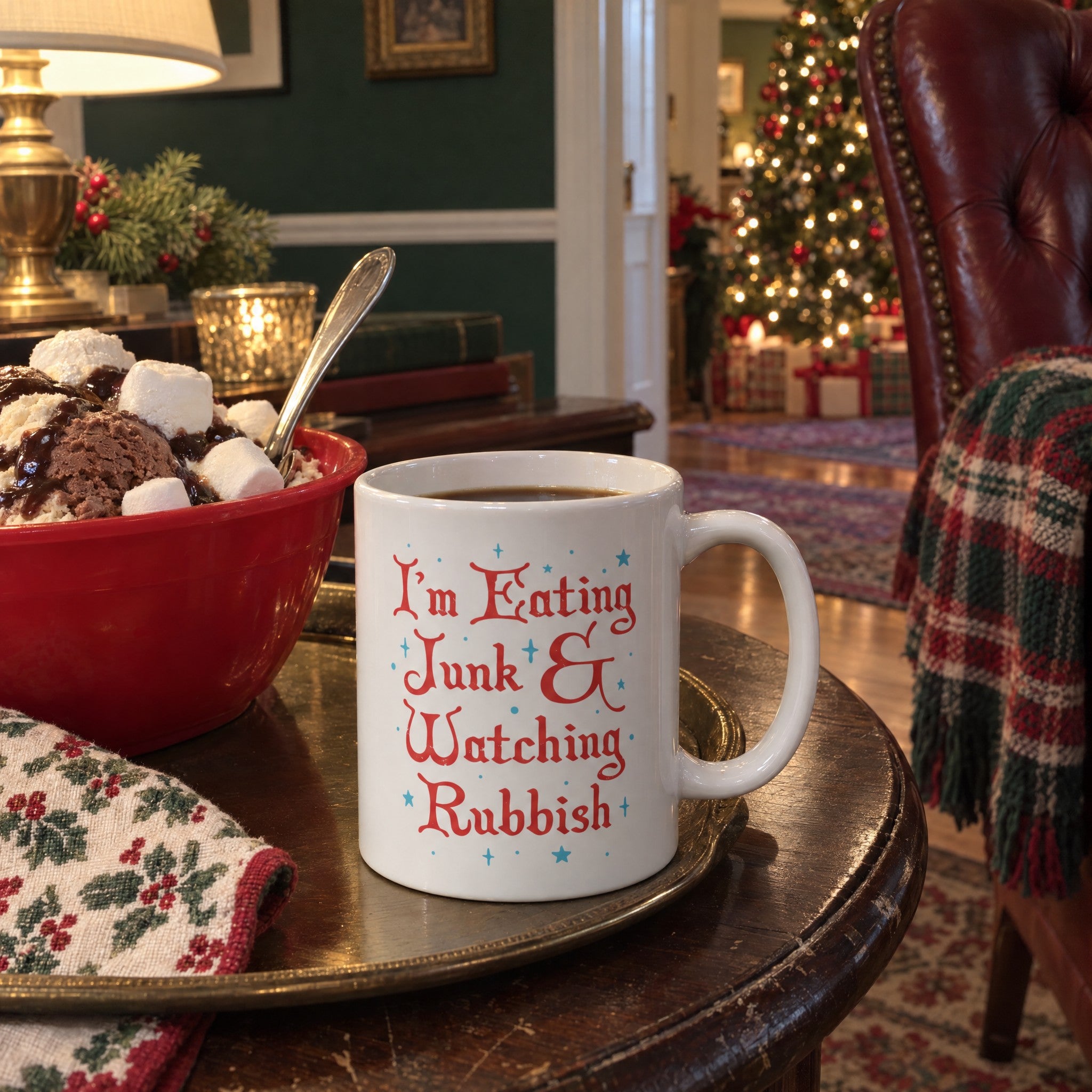 I'm Eating Junk & Watching Rubbish - Ceramic Coffee Mug