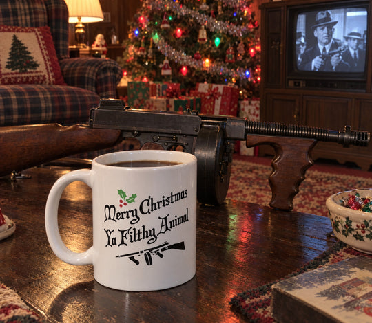 Merry Christmas Ya Filthy Animal - Ceramic Coffee Mug