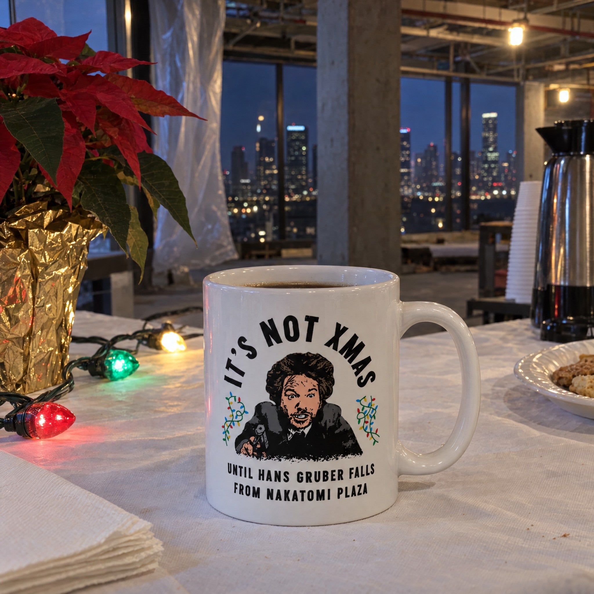 Hans Gruber Christmas - Ceramic Coffee Mug