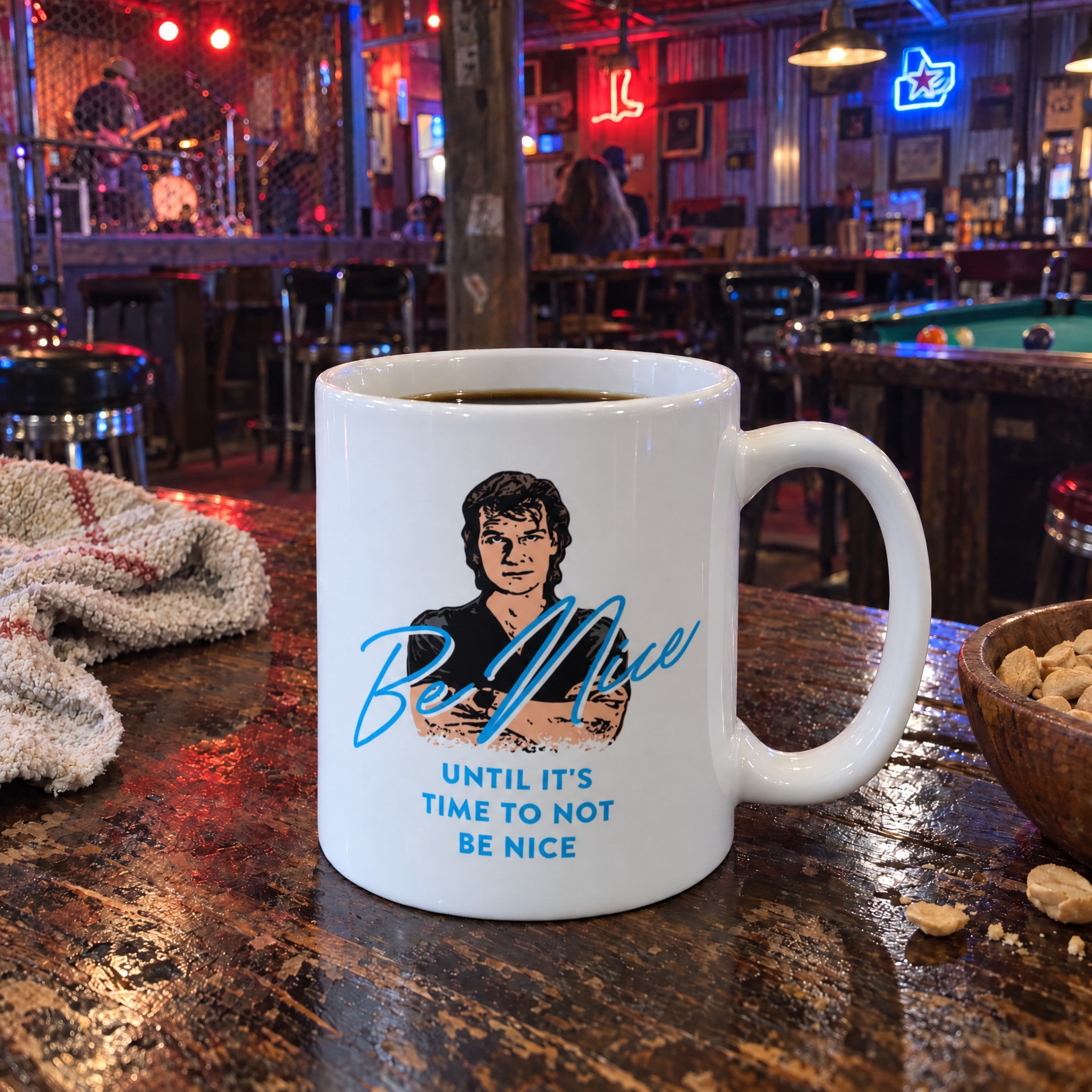 Be Nice - Road House - Ceramic Coffee Mug