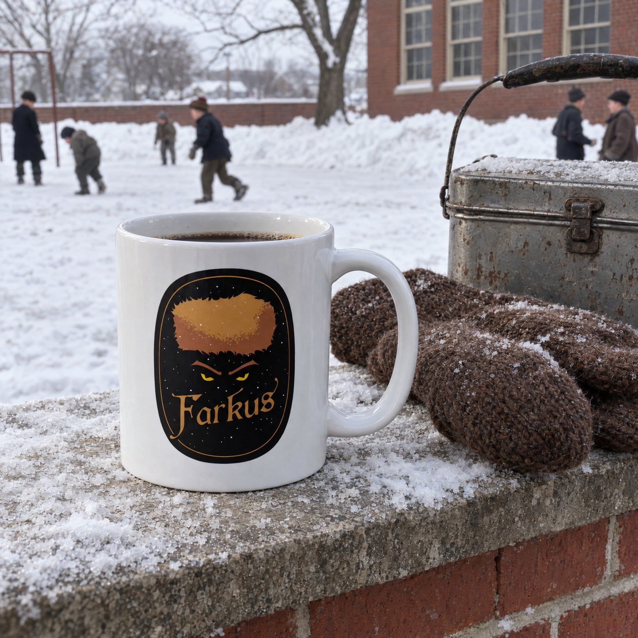 Farkus - Yellow Eyes - Ceramic Coffee Mug