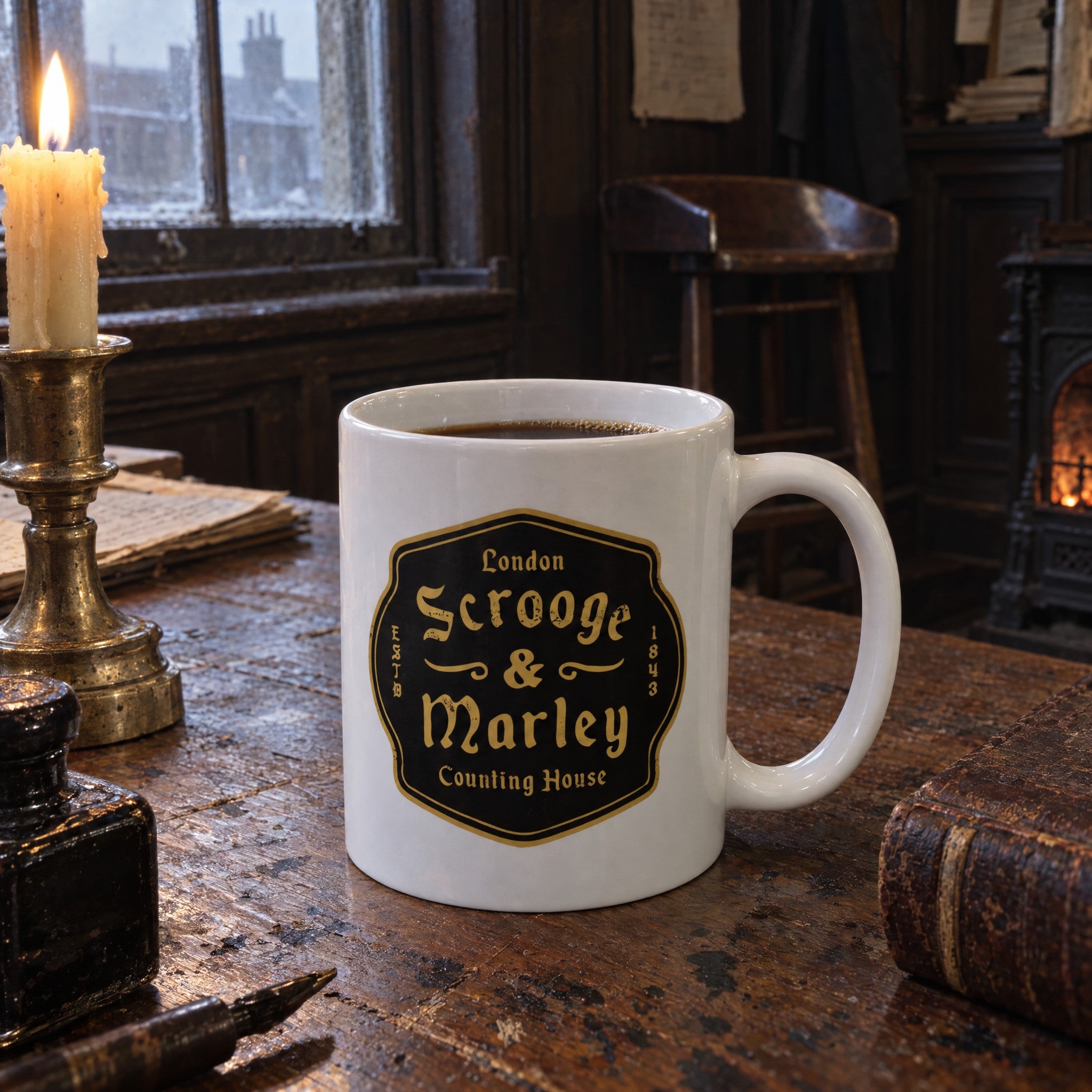 Scrooge & Marley Counting House - Ceramic Coffee Mug