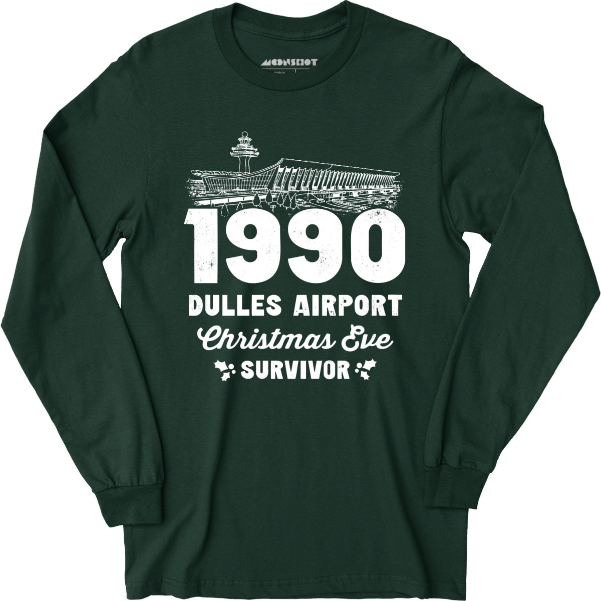 1990 Dulles Airport Christmas Eve Survivor - Long Sleeve T-Shirt