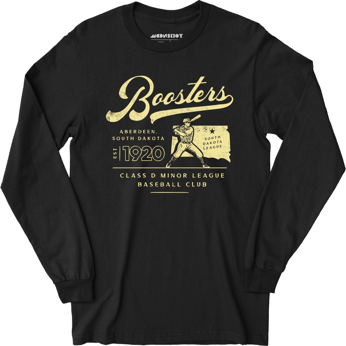 Aberdeen Boosters - South Dakota - Vintage Defunct Baseball Teams - Long Sleeve T-Shirt