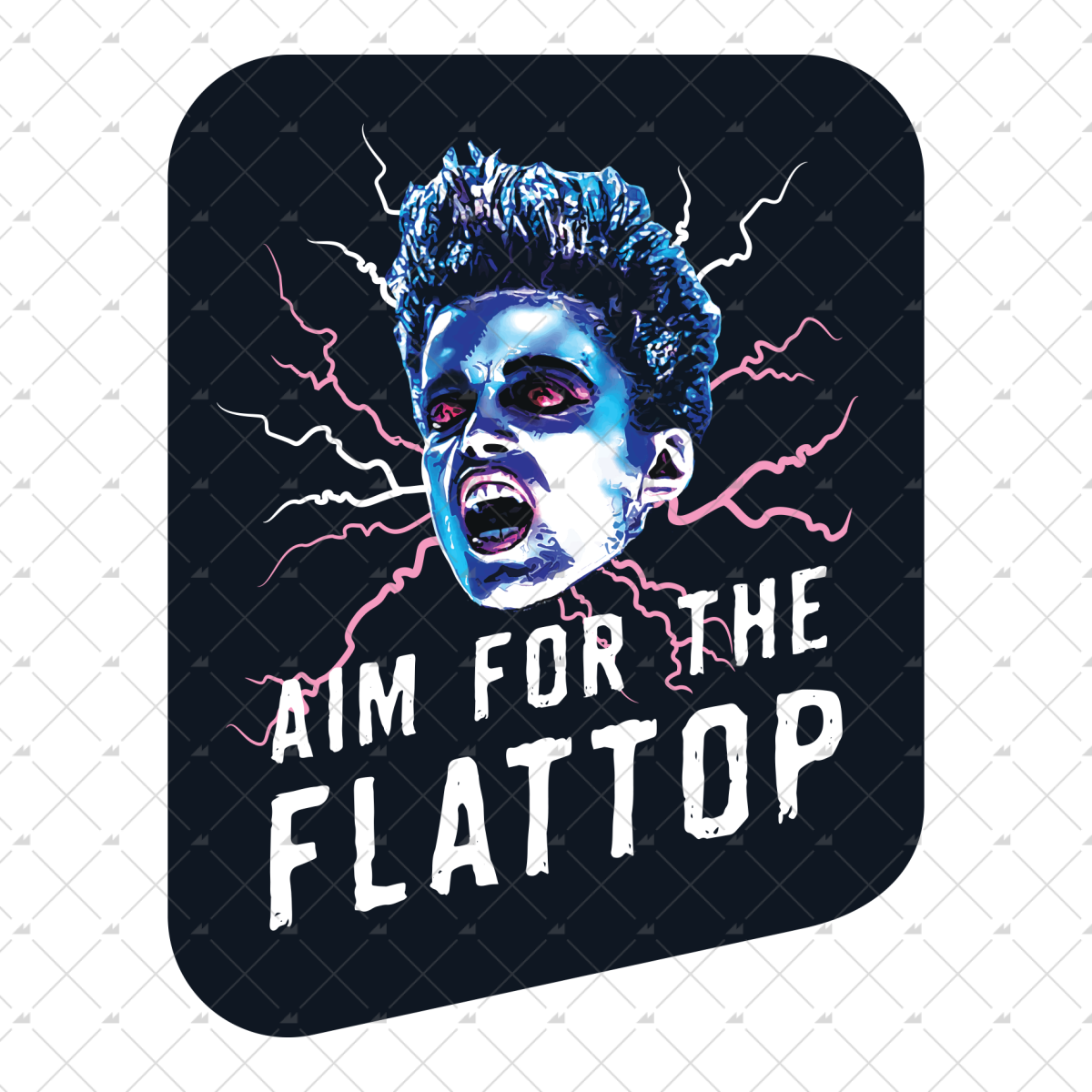 Aim For The Flattop - Sticker