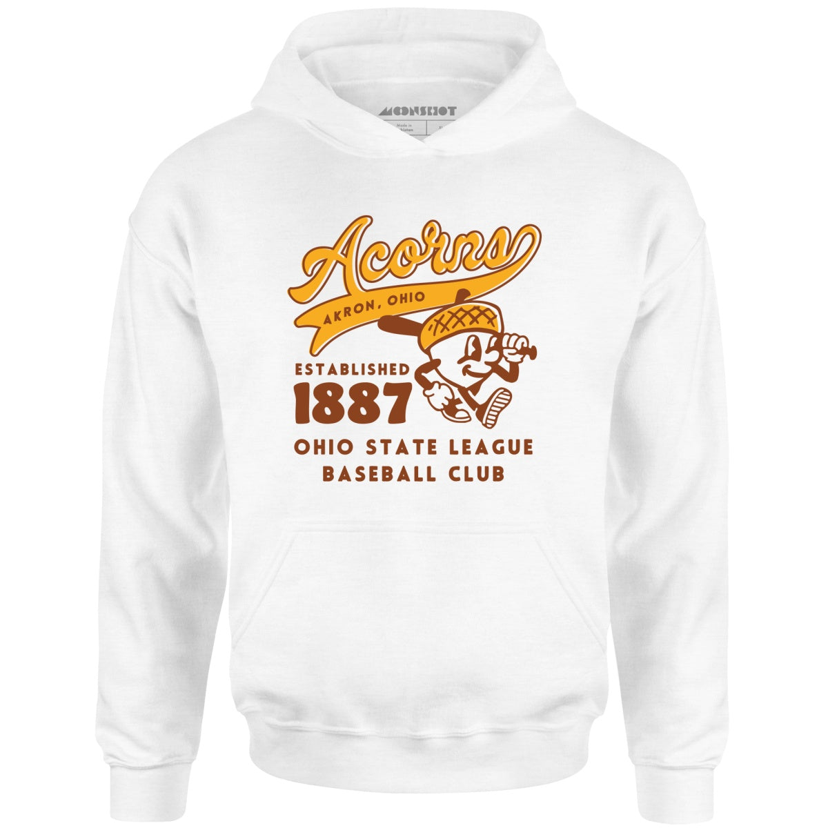 Akron Acorns - Ohio - Vintage Defunct Baseball Teams - Unisex Hoodie