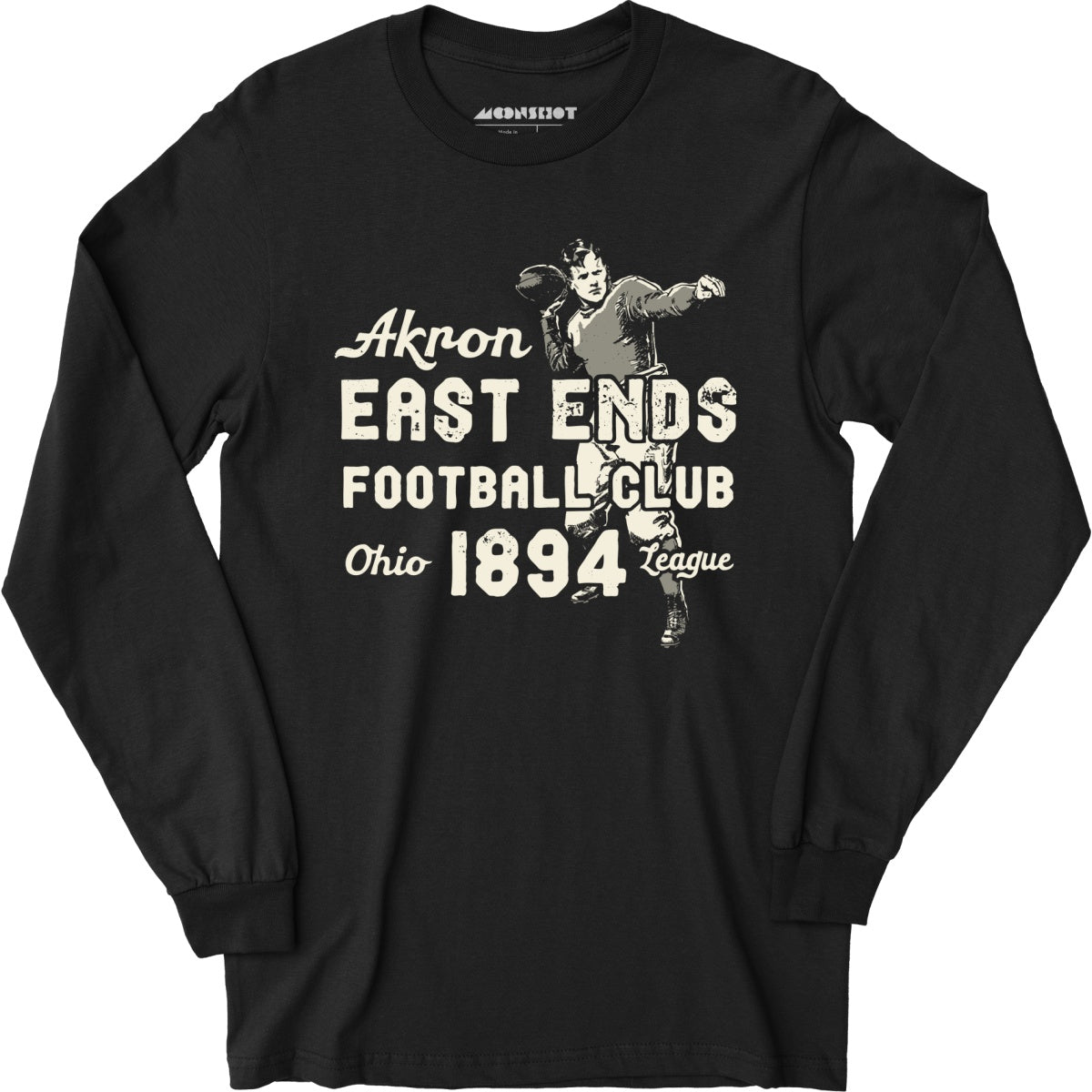 Akron East Ends - Ohio - Vintage Defunct Football Teams - Long Sleeve T-Shirt