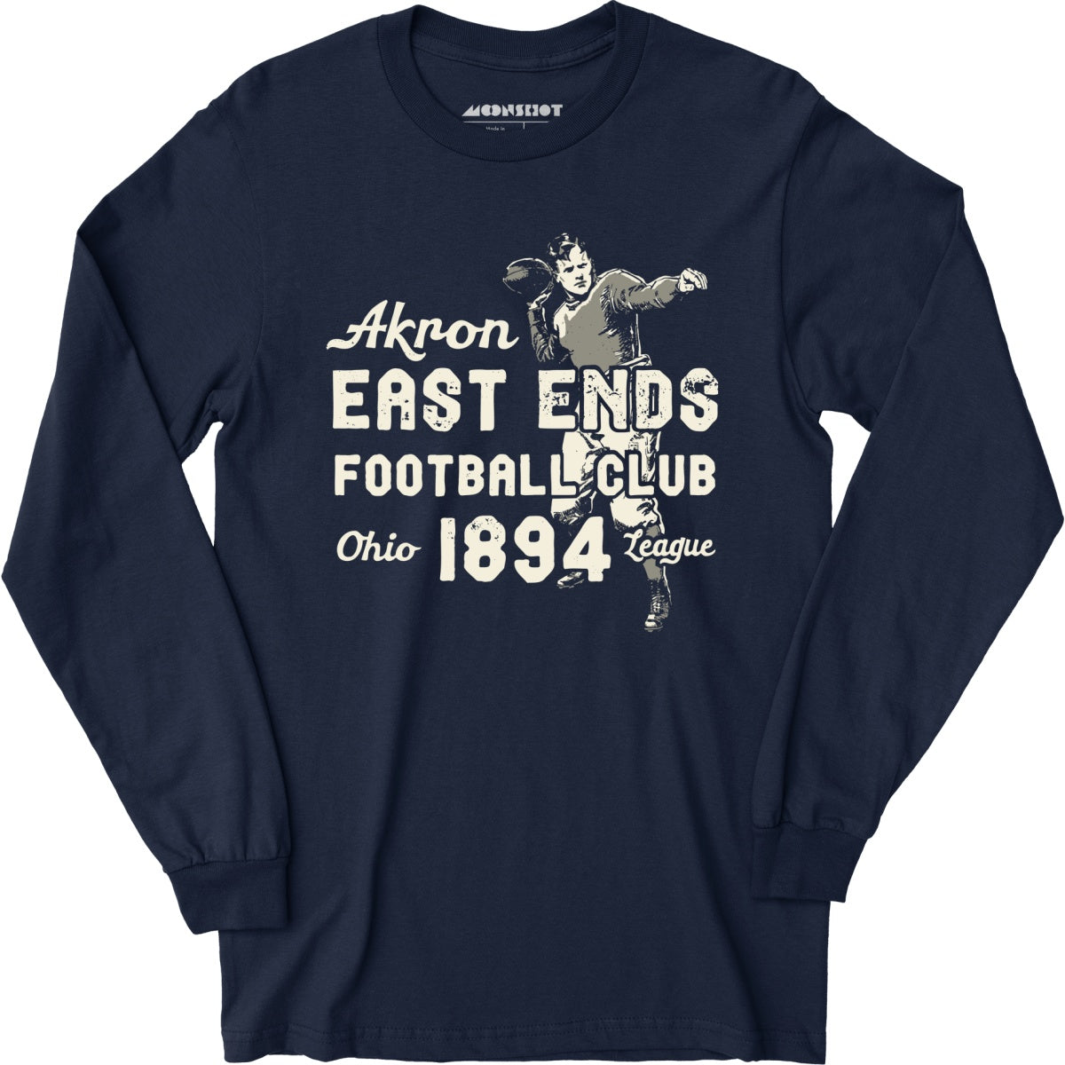 Akron East Ends - Ohio - Vintage Defunct Football Teams - Long Sleeve T-Shirt