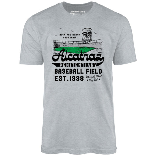 Alcatraz Penitentiary Baseball Field - Athletic Heather - Unisex T-Shirt