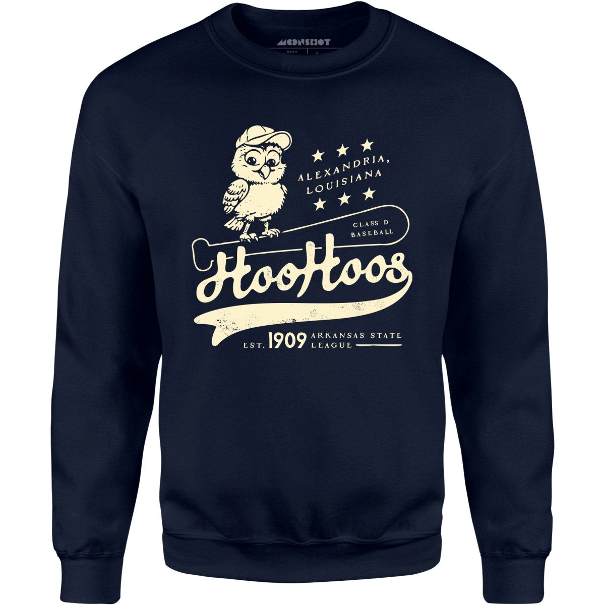 Alexandria Hoo Hoos - Louisiana - Vintage Defunct Baseball Teams - Unisex Sweatshirt