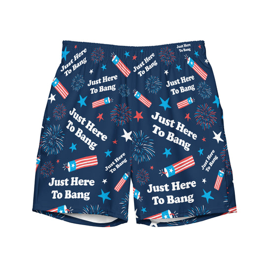 Just Here To Bang - Swim Trunks