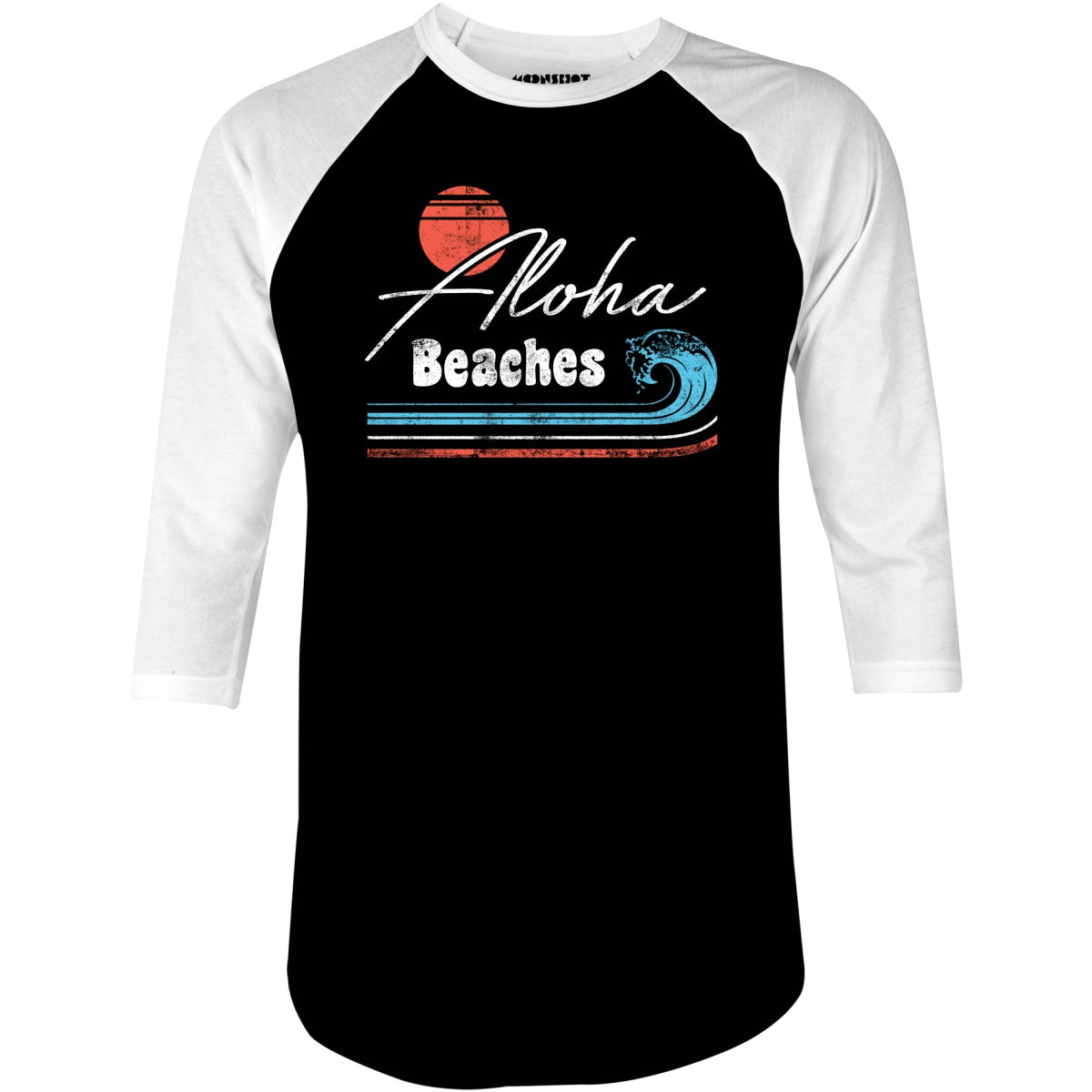 Aloha Beaches - 3/4 Sleeve Raglan T-Shirt