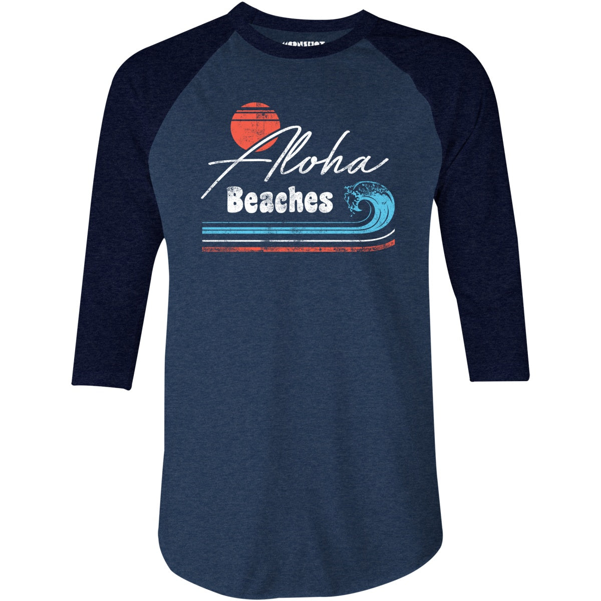 Aloha Beaches - 3/4 Sleeve Raglan T-Shirt