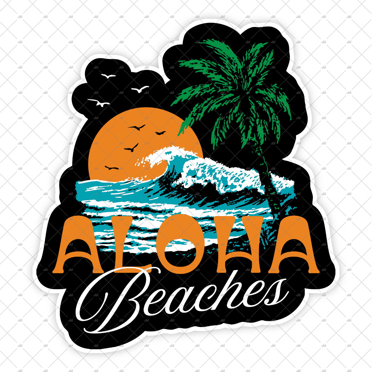 Aloha Beaches v2 - Sticker