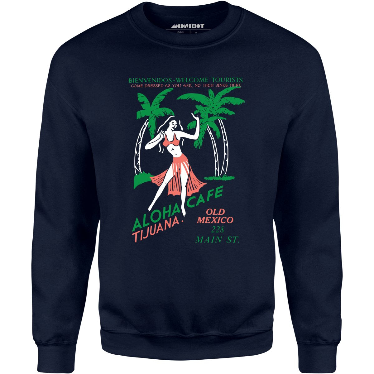 Aloha Cafe - Tijuana, Mexico - Vintage Tiki Bar - Unisex Sweatshirt
