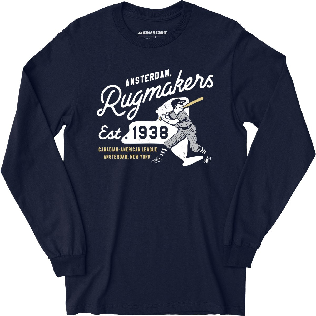 Amsterdam Rugmakers - New York - Vintage Defunct Baseball Teams - Long Sleeve T-Shirt