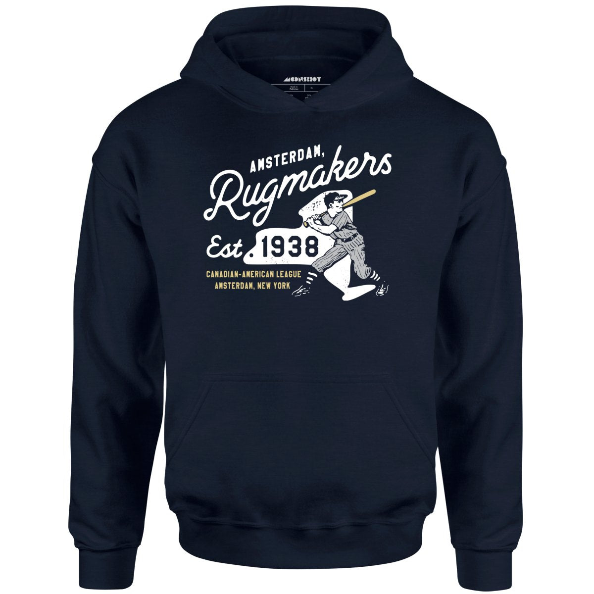 Amsterdam Rugmakers - New York - Vintage Defunct Baseball Teams - Unisex Hoodie