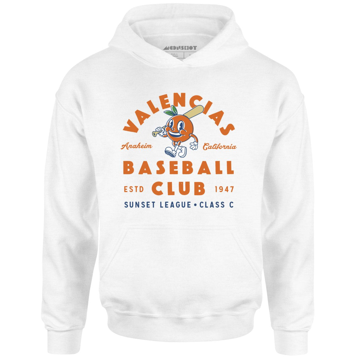 Anaheim Valencias - California - Vintage Defunct Baseball Teams - Unisex Hoodie