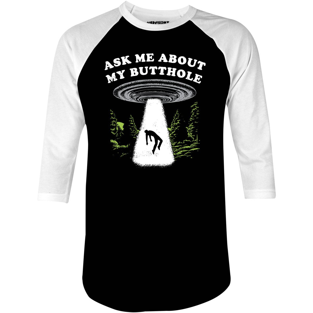 Ask Me - 3/4 Sleeve Raglan T-Shirt