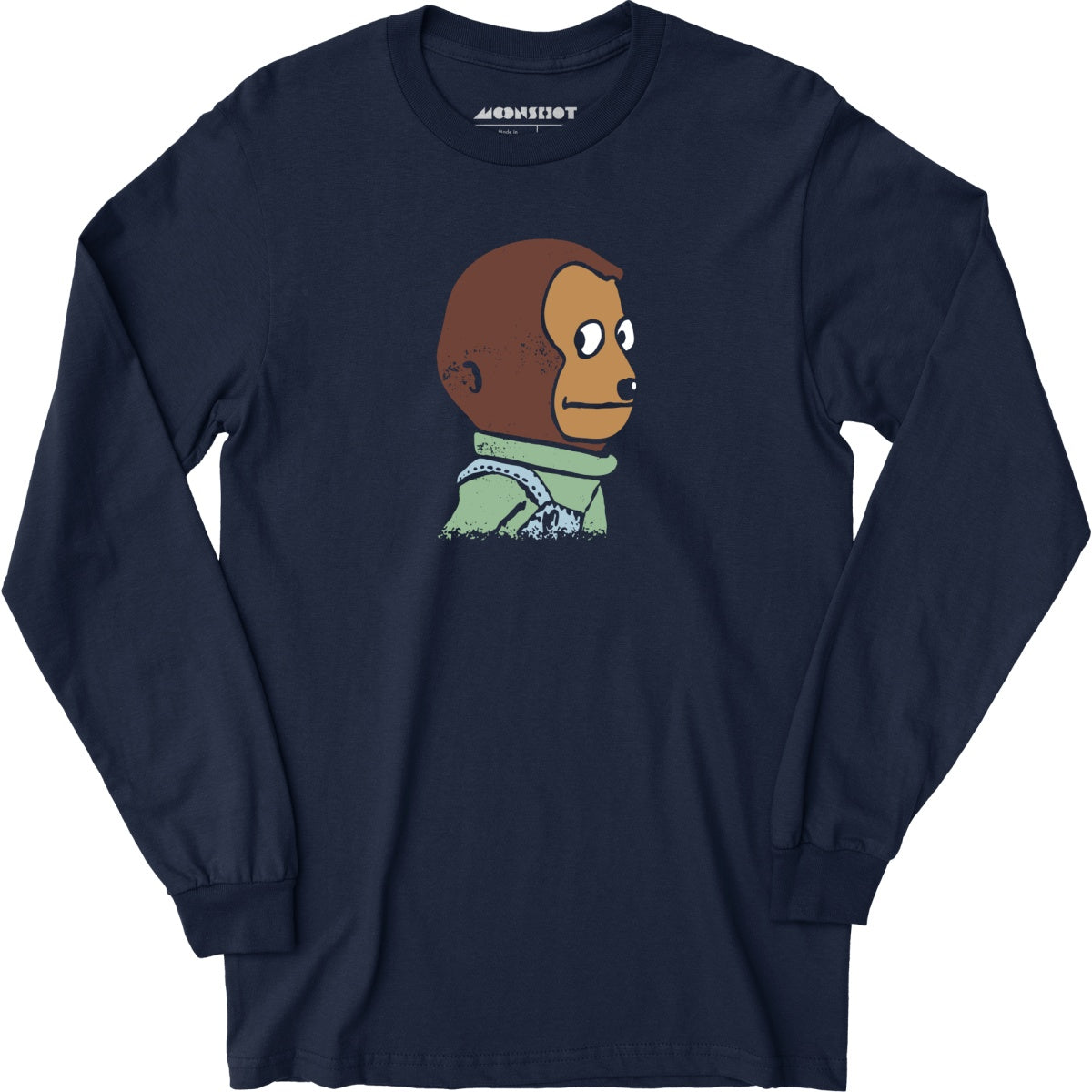 Awkward Look Monkey Meme - Long Sleeve T-Shirt
