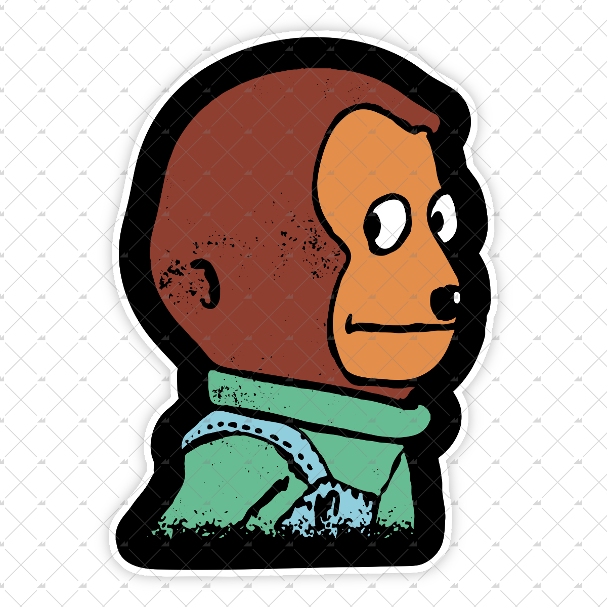 Awkward Look Monkey Meme - Sticker