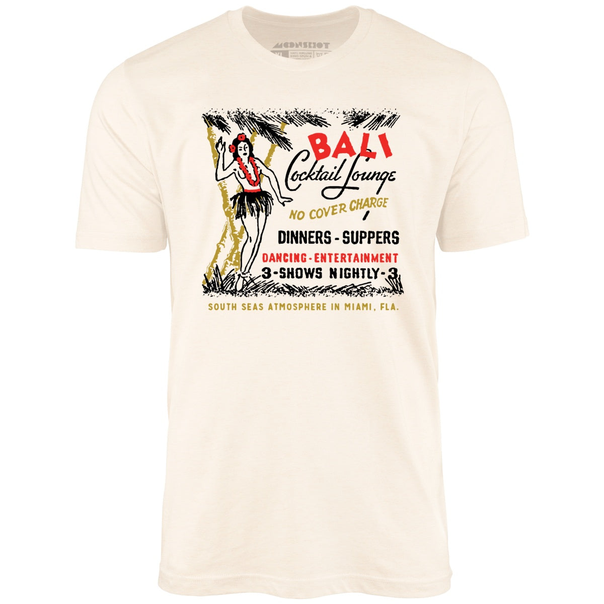 Bali Cocktail Lounge - Miami, FL - Vintage Tiki Bar - Unisex T-Shirt