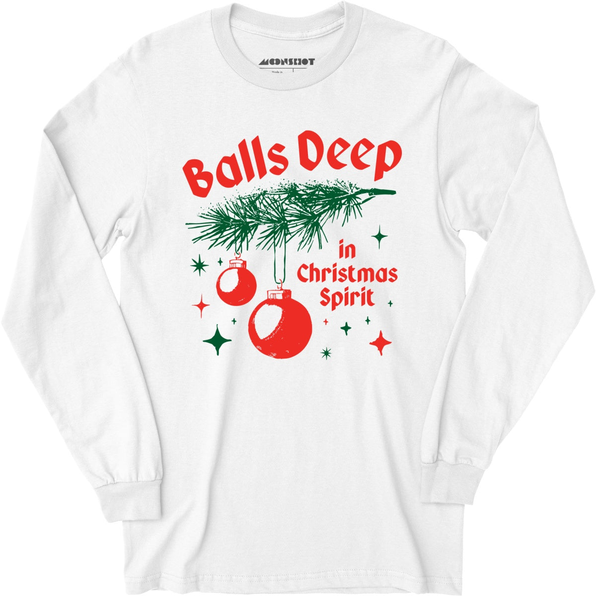 Balls Deep in Christmas Spirit - Long Sleeve T-Shirt