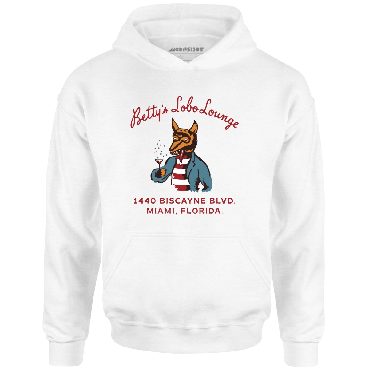 Betty's Lobo Lounge - Miami, FL - Vintage Restaurant - Unisex Hoodie
