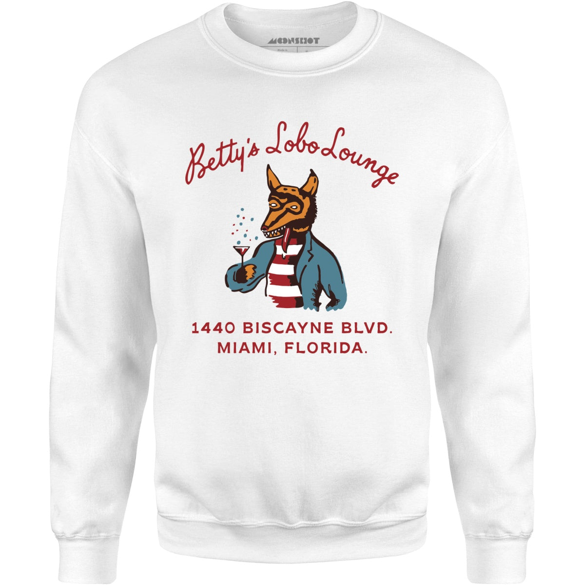 Betty's Lobo Lounge - Miami, FL - Vintage Restaurant - Unisex Sweatshirt