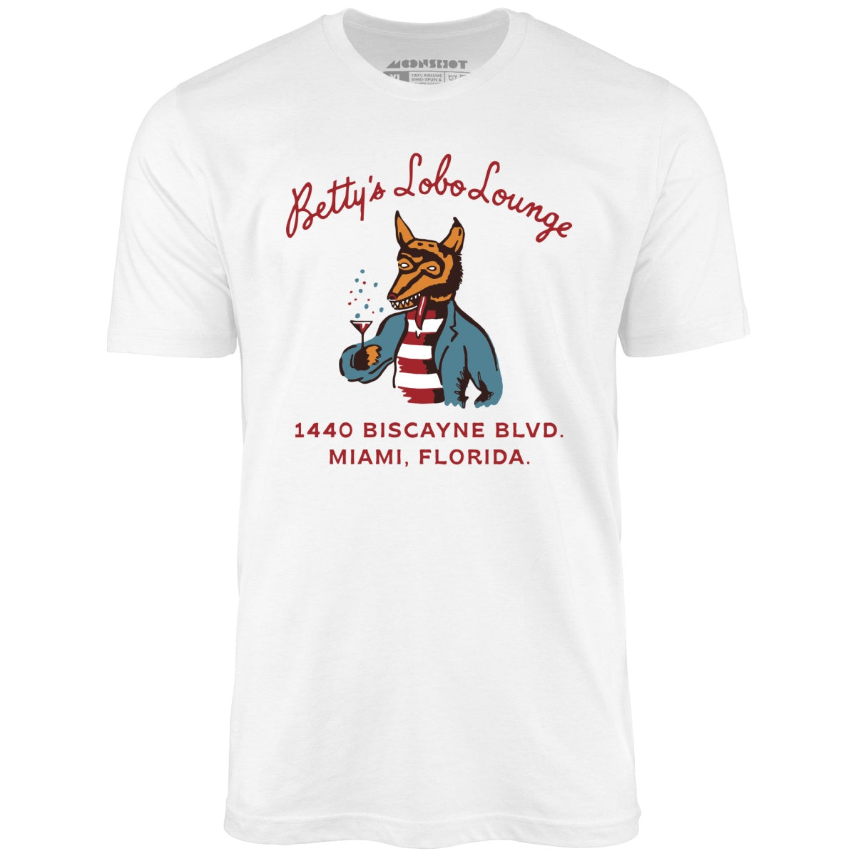 Betty's Lobo Lounge - Miami, FL - Vintage Restaurant - Unisex T-Shirt