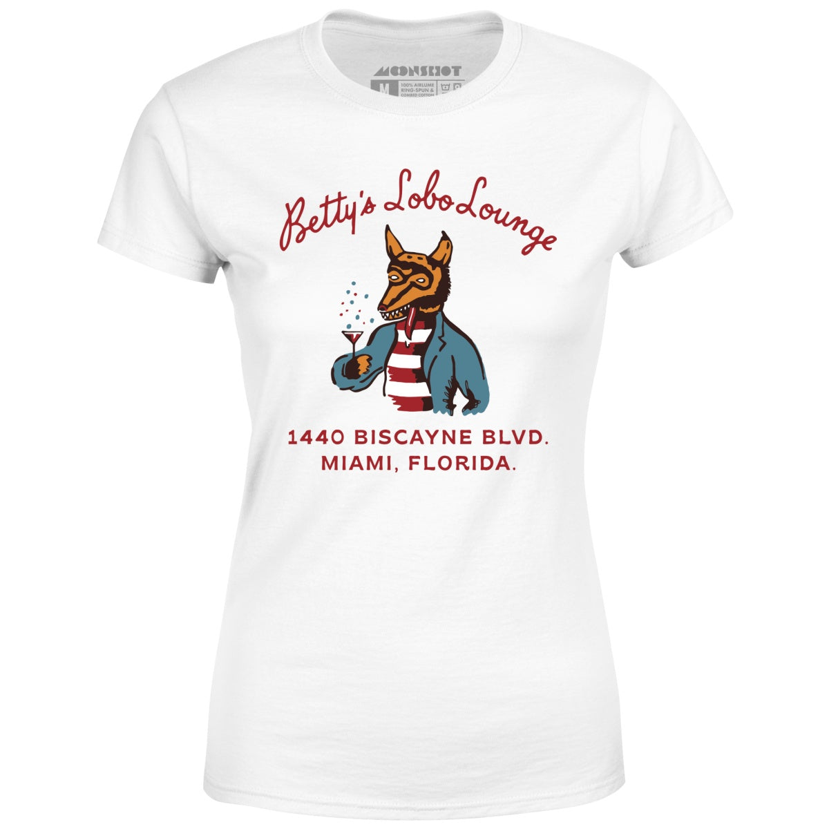 Betty's Lobo Lounge - Miami, FL - Vintage Restaurant - Women's T-Shirt