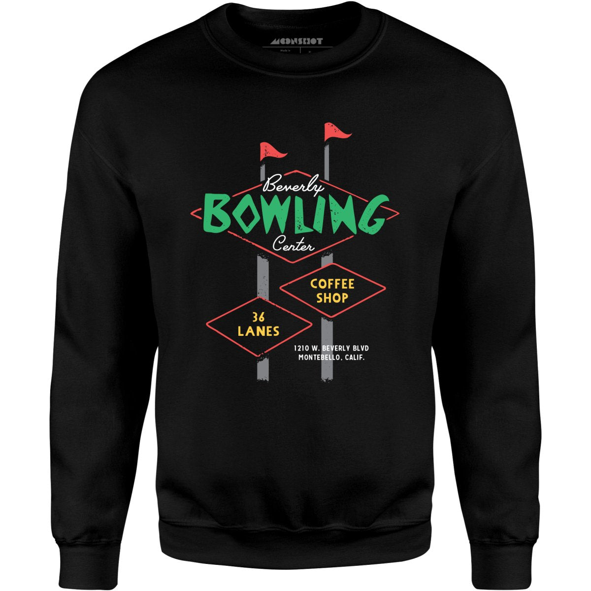 Beverly Bowl - Montebello, CA - Vintage Bowling Alley - Unisex Sweatshirt