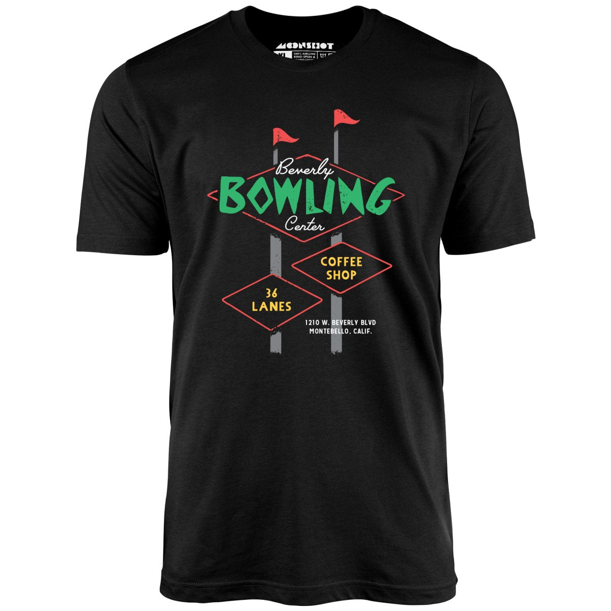 Beverly Bowl - Montebello, CA - Vintage Bowling Alley - Unisex T-Shirt