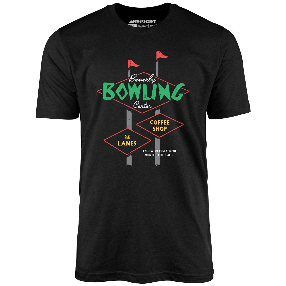 Beverly Bowl - Montebello, CA - Vintage Bowling Alley - Unisex T-Shirt
