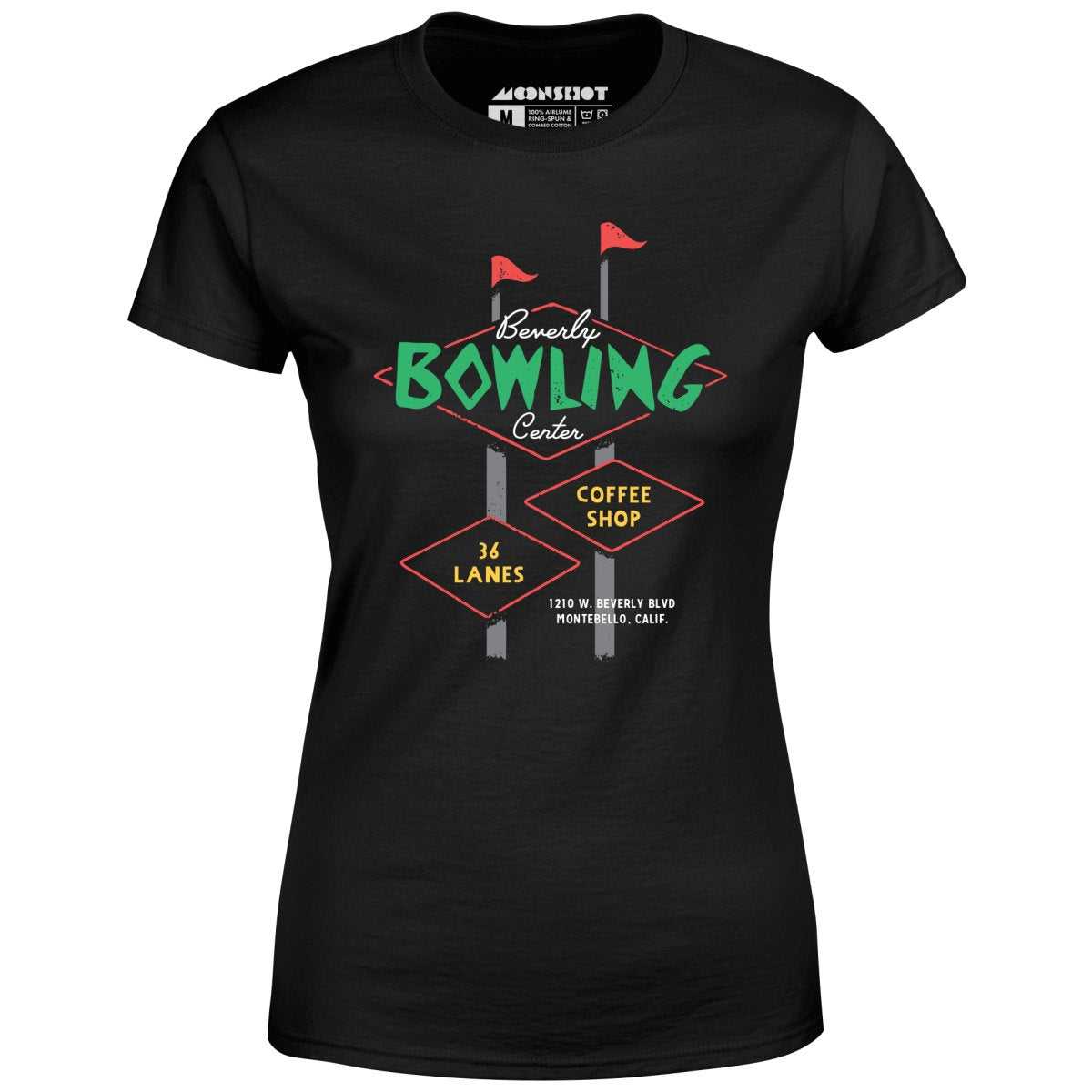 Beverly Bowl - Montebello, CA - Vintage Bowling Alley - Women's T-Shirt