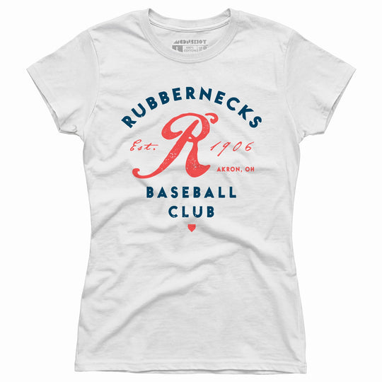 Akron Rubbernecks - Ohio - Vintage Defunct Baseball Teams - Women's T-Shirt