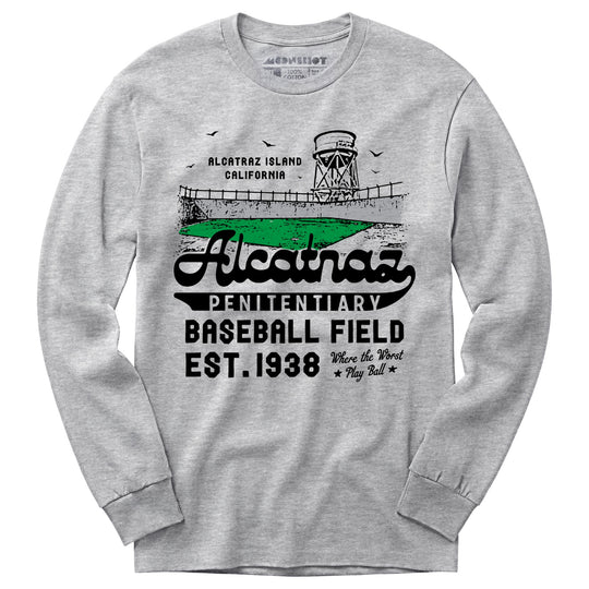 Alcatraz Penitentiary Baseball Field - Long Sleeve T-Shirt