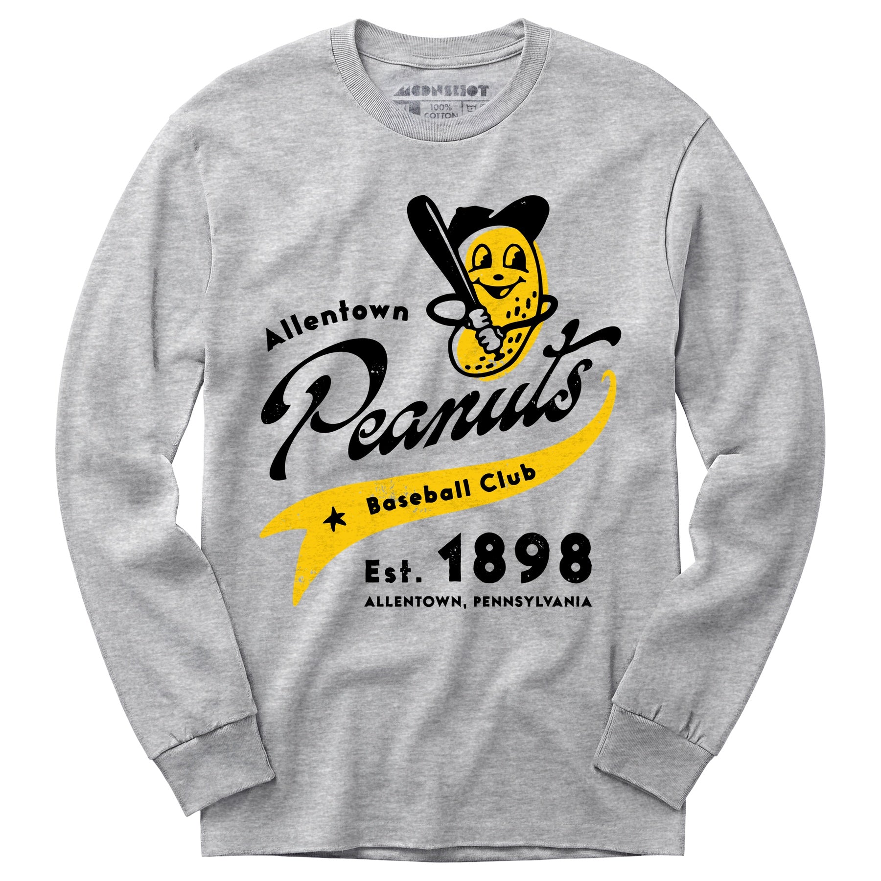 Allentown Peanuts - Pennsylvania - Vintage Defunct Baseball Teams - Long Sleeve T-Shirt