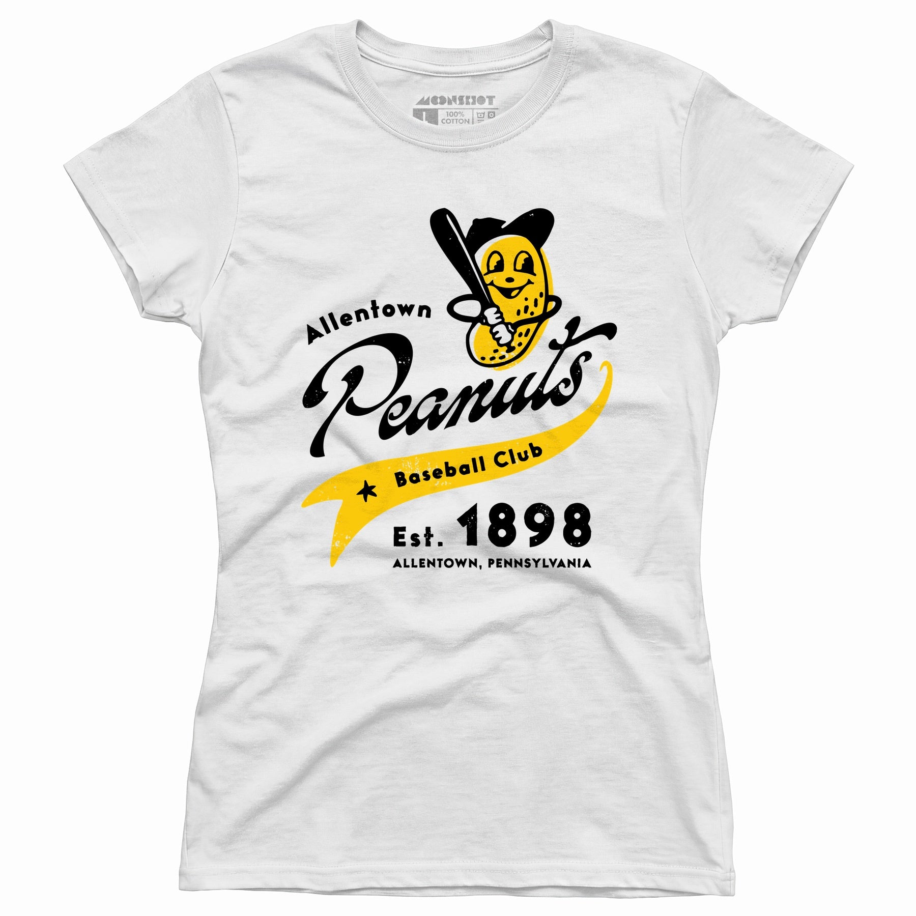Allentown Peanuts - Pennsylvania - Vintage Defunct Baseball Teams - Women's T-Shirt