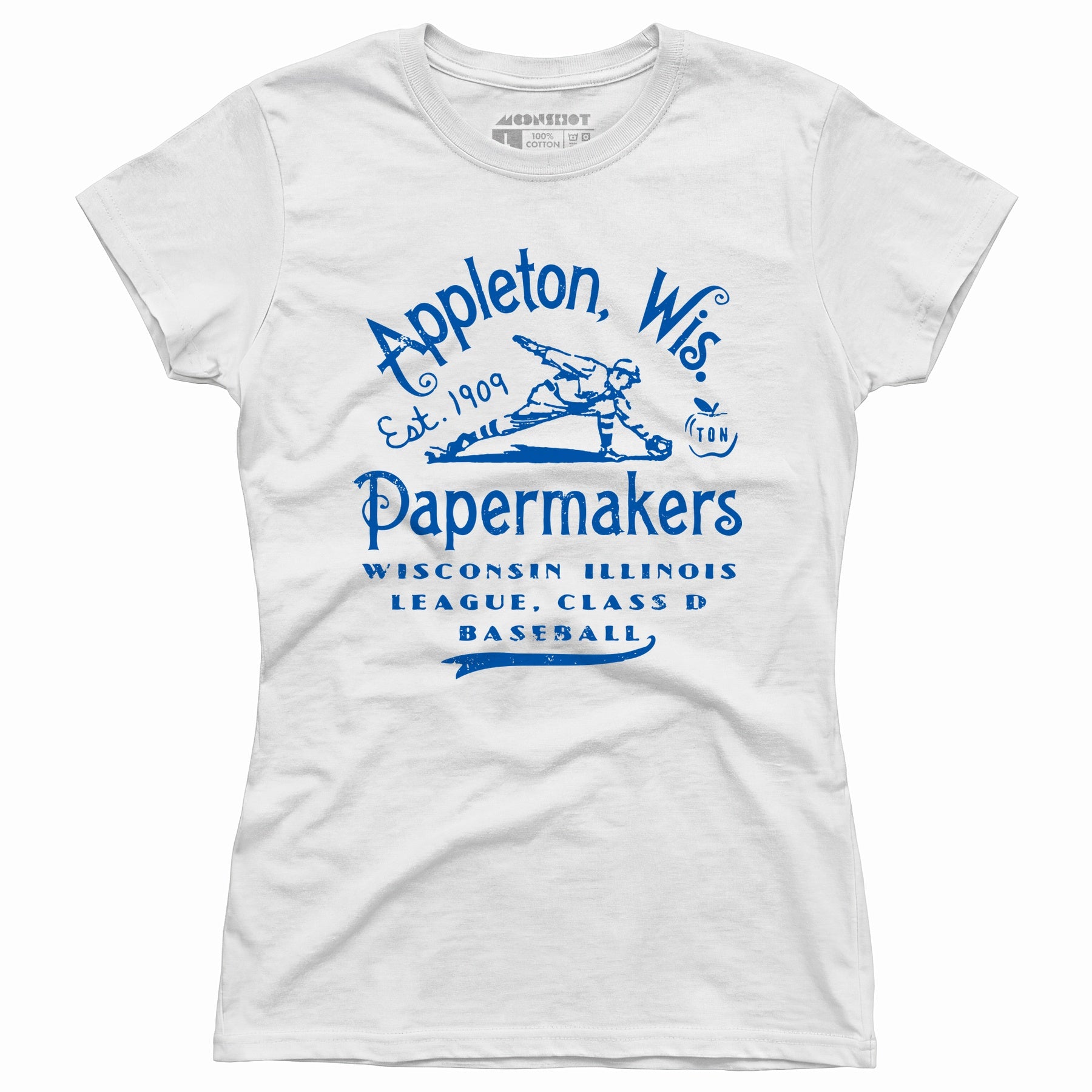 Appleton Papermakers - Wisconsin - Vintage Defunct Baseball Teams - Women's T-Shirt