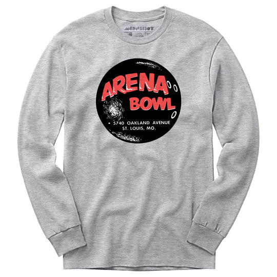 Arena Bowl - St. Louis, MO - Vintage Bowling Alley - Long Sleeve T-Shirt