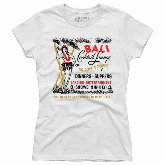 Bali Cocktail Lounge - Miami, FL - Vintage Tiki Bar - Women's T-Shirt