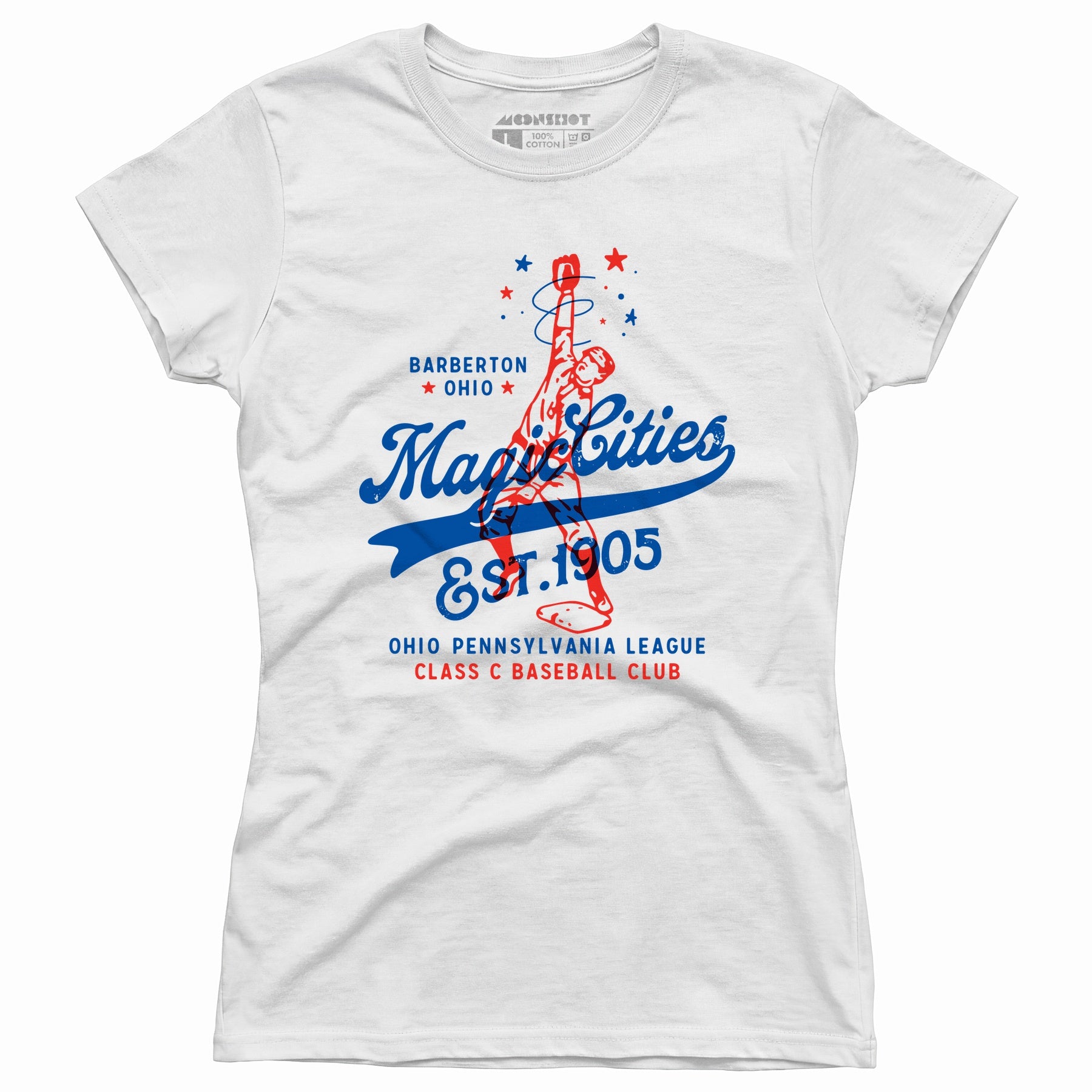Barberton Magic Cities - Ohio - Vintage Defunct Baseball Teams - Women's T-Shirt
