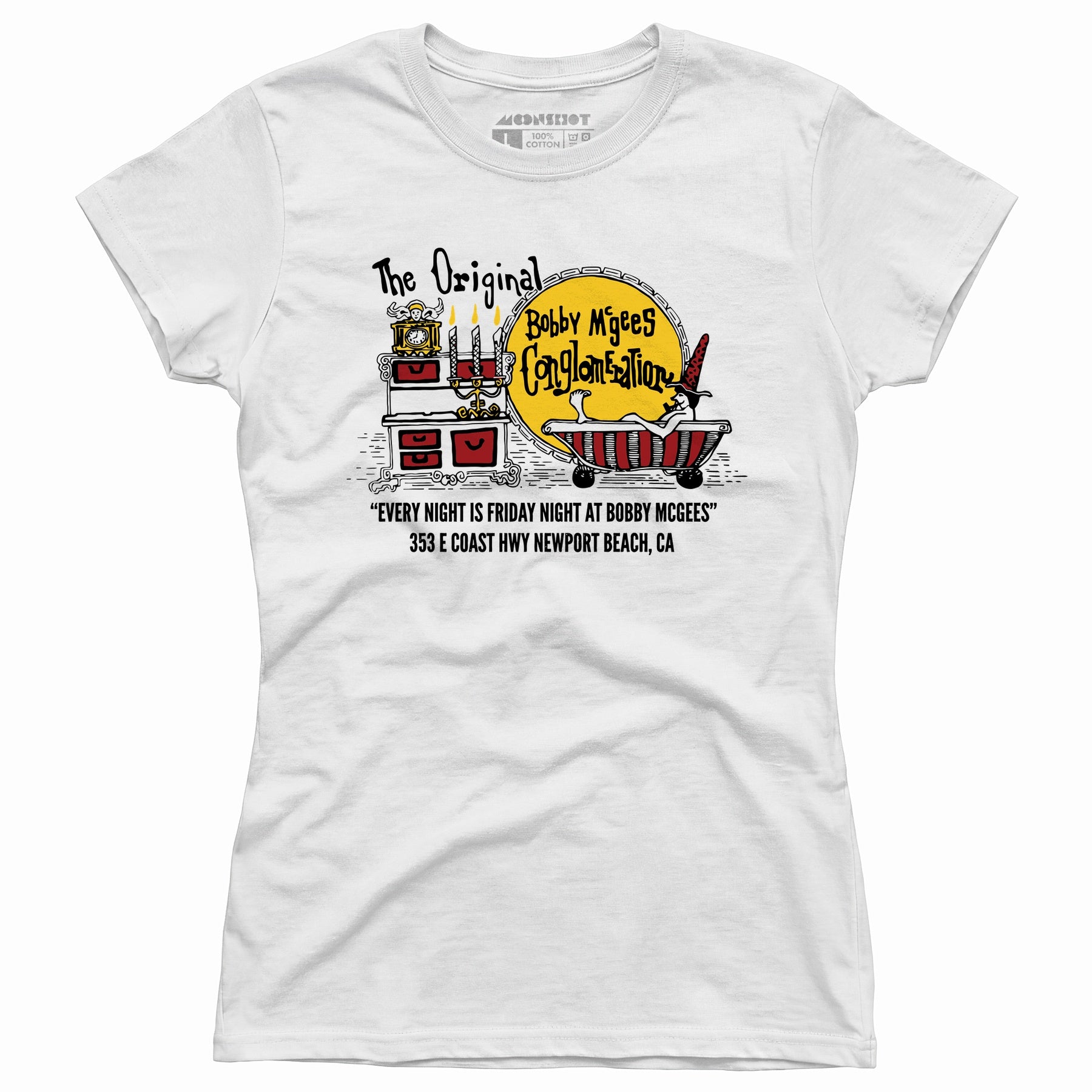 Bobby McGee's - Newport Beach, CA - Vintage Restaurant - Women's T-Shirt