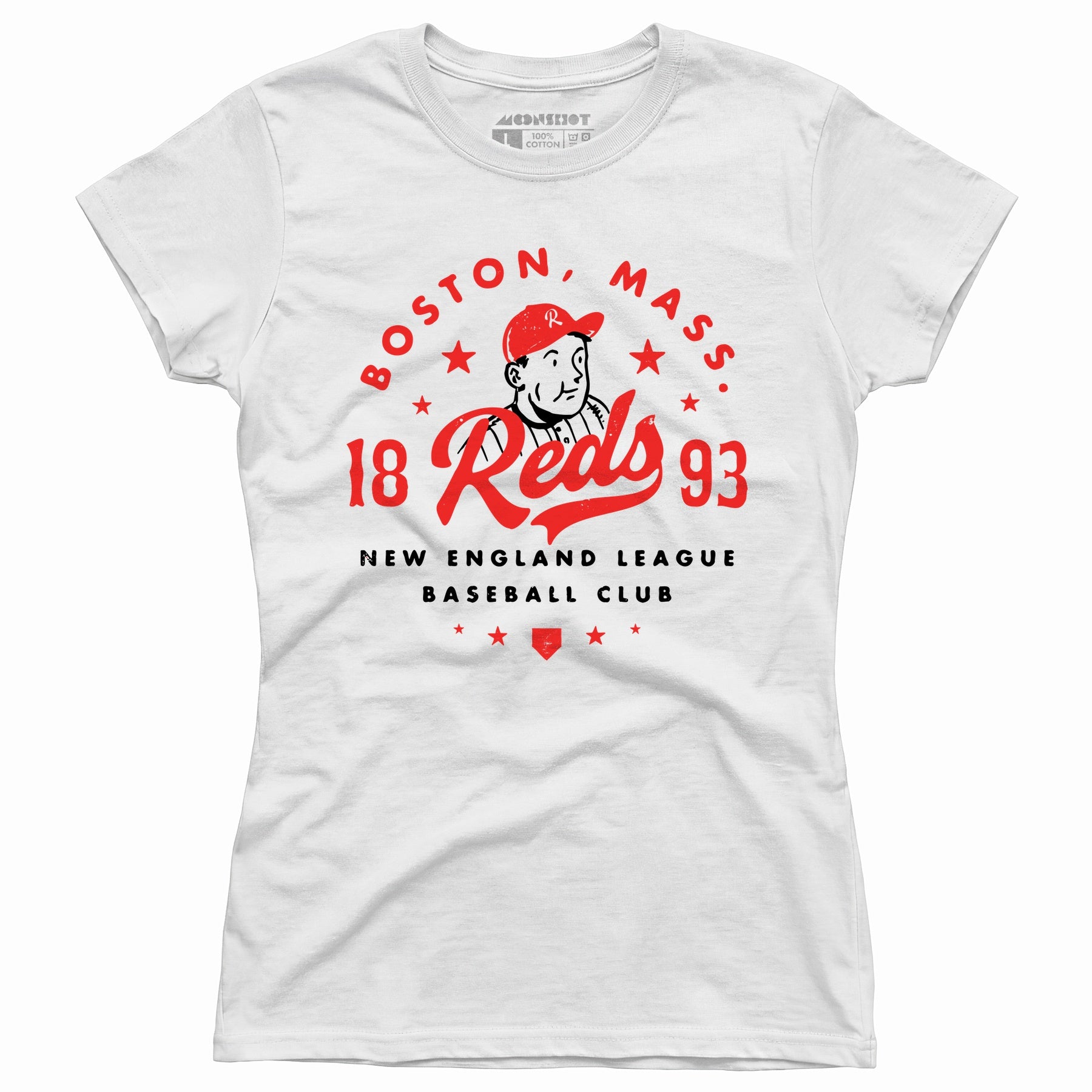 Boston Reds - Massachusetts - Vintage Defunct Baseball Teams - Women's T-Shirt