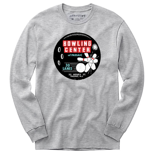 Bowling Center of Passaic - Passaic, NJ - Vintage Bowling Alley - Long Sleeve T-Shirt