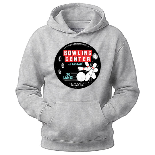 Bowling Center of Passaic - Passaic, NJ - Vintage Bowling Alley - Unisex Hoodie