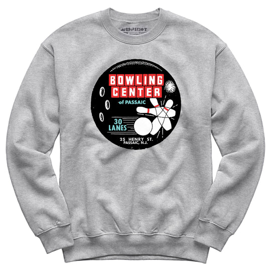 Bowling Center of Passaic - Passaic, NJ - Vintage Bowling Alley - Unisex Sweatshirt