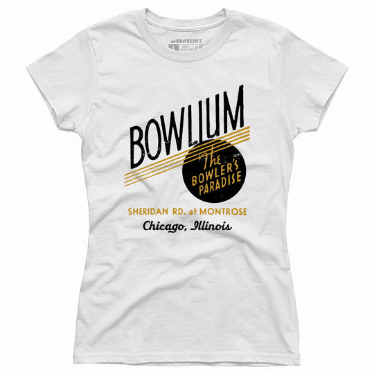 Bowlium - Chicago, IL - Vintage Bowling Alley - Women's T-Shirt